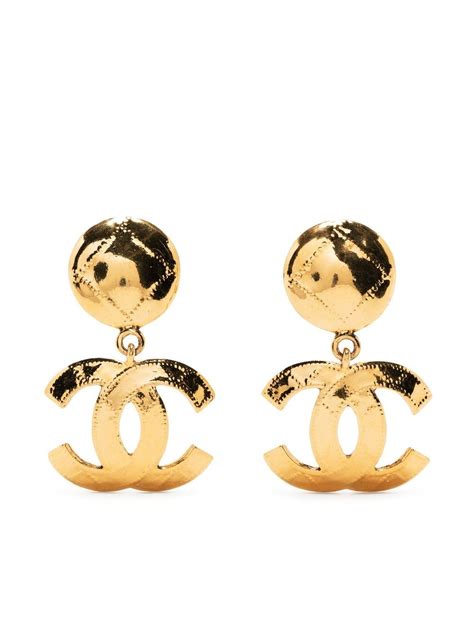 second hand chanel earrings singapore|Chanel earrings for sale.